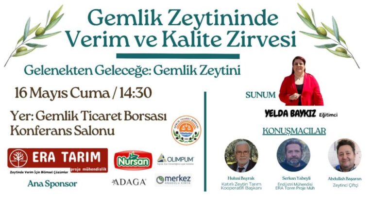 Zeytinin Bilimle Buluştuğu Tarihi Zirve Gemlik’te