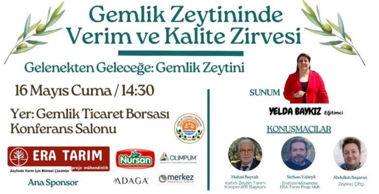 Zeytinin Bilimle Buluştuğu Tarihi Zirve Gemlik’te