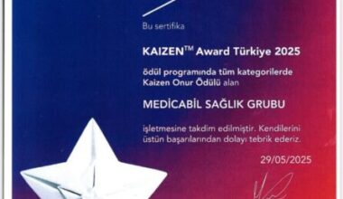 KAIZEN AWARD TÜRKİYE 2025’TE ONUR ÖDÜLÜ MEDICABIL’İN OLDU…