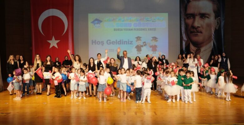Bursa Yuvam Personel Kreşi’nde yıl sonu heyecanı