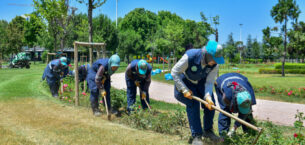 Büyükşehir ile parklar yaza hazır
