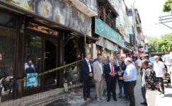 Başkan Bozbey’den yangında zarar gören bölgelere ziyaret