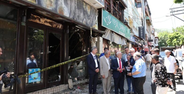 Başkan Bozbey’den yangında zarar gören bölgelere ziyaret