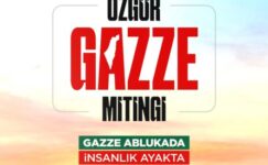 Saadet Partisinden “Özgür Gazze” mitingi
