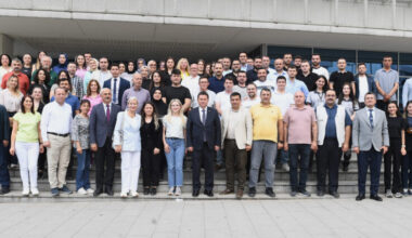 Başkan Aydın mesai arkadaşlarıyla bayramlaştı