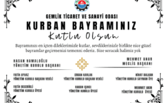 Gemlik Ticaret ve Sanayi Odasından Bayram Mesajı