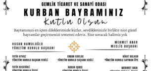 Gemlik Ticaret ve Sanayi Odasından Bayram Mesajı