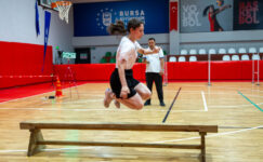 Zabıta olmak için parkurda ter döktüler