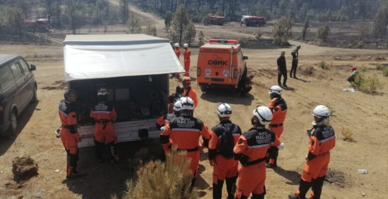 Bursa MAG-DER, Harmancık’taki Yangın Sonrası Müdahalede Görevde