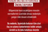 Gemlik Belediyesi’nden Yangın Riskine Karşı Uyarı 
