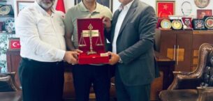 Bursa Pazarcılar Odası Başkanı Refik Aksu’dan Gemlik Belediye Başkanı Şükrü Deviren’e Ziyaret