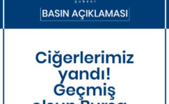 MMO Ahmet İhsan Taşkınsel; “Ciğerlerimiz yandı! Geçmiş olsun Bursa”