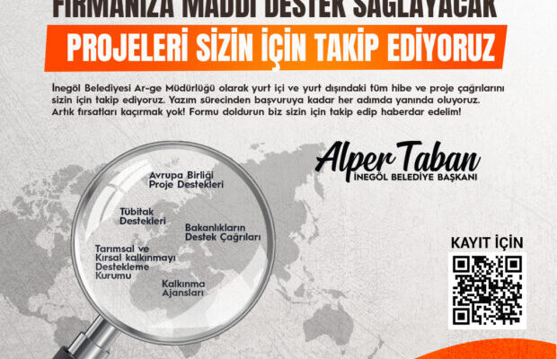 İNEGÖL BELEDİYESİ’NDEN İŞLETMELERE ÇAĞRI; HİBE DESTEĞİ TAKİBİ BELEDİYENİZDEN