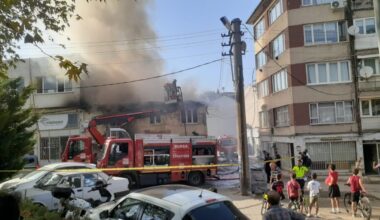 HAŞİM İŞCAN CADDESİNDE KORKUTAN YANGIN