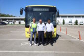 ADIYAMAN BELEDİYESİ’NE HİBE EDİLEN OTOBÜS YOLA ÇIKTI
