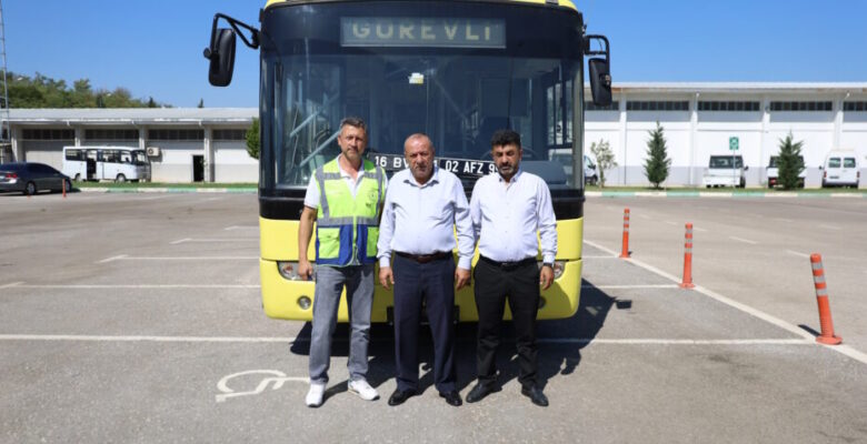 ADIYAMAN BELEDİYESİ’NE HİBE EDİLEN OTOBÜS YOLA ÇIKTI