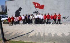 ZAFER RUHU, ŞEHİTLİK ABİDESİ DUVARLARINA YANSITILDI