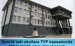 Gemlik’teki okullara TYP kapsamında 100 temizlik görevlisi alınacak