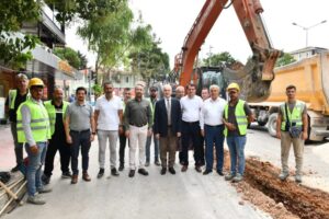MKP Bursa Caddesi’nde Altyapı Çalışmaları Başladı 