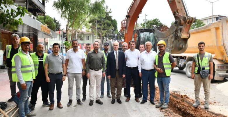 MKP Bursa Caddesi’nde Altyapı Çalışmaları Başladı 