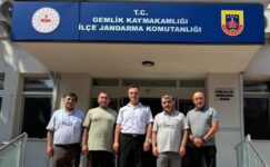 Gemlik Gazeteciler Cemiyeti’nden Jandarma Komutanı Taş’a Ziyaret