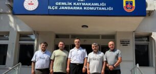 Gemlik Gazeteciler Cemiyeti’nden Jandarma Komutanı Taş’a Ziyaret