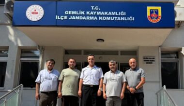 Gemlik Gazeteciler Cemiyeti’nden Jandarma Komutanı Taş’a Ziyaret
