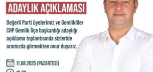 CHP Gemlik İlçe Başkanlığı için Genç Aday Suat Ülgen Sahaya İndi