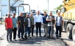 Başkan Karabatı sanayi esnafına verdiği sözü tuttu, asfaltlama çalışmaları başladı