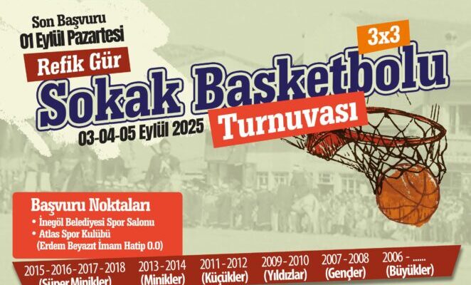 İNEGÖL SOKAK BASKETBOLU TURNUVASI BAŞVURULARI BAŞLADI