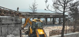 GÜRSU KIR LOKANTASI VE TERASI KÜLLERDEN TEMİZLENDİ