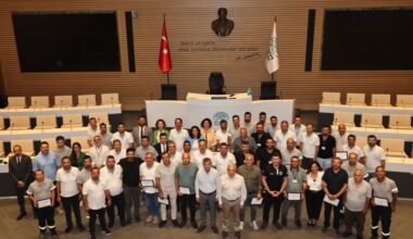 Yangınlarla mücadelede görev alan ekibe anlamlı teşekkür