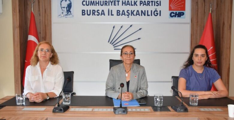 CHP Bursa İl Kadın Kolları’ndan kadın cinayetlerine tepki
