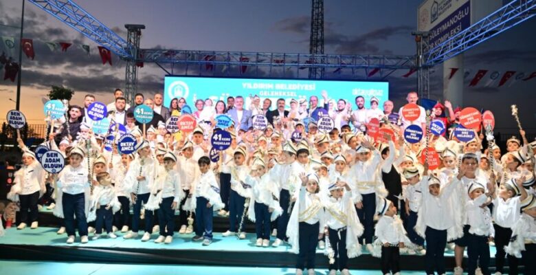 YILDIRIM BELEDİYESİ SÜNNET ETTİRDİĞİ 600 ÇOCUK İÇİN SÜNNET ŞÖLENİNİ DÜZENLEDİ.