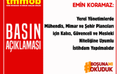 EREL YÖNETİMLERDE MÜHENDİS, MİMAR VE ŞEHİR PLANCILARI İÇİN KALICI, GÜVENCELİ VE MESLEKİ NİTELİĞİNE UYUMLU İSTİHDAM YAPILMALIDIR