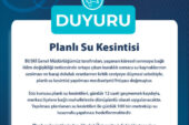 BURSA’DA PLANLI SU KESİNTİLERİ
