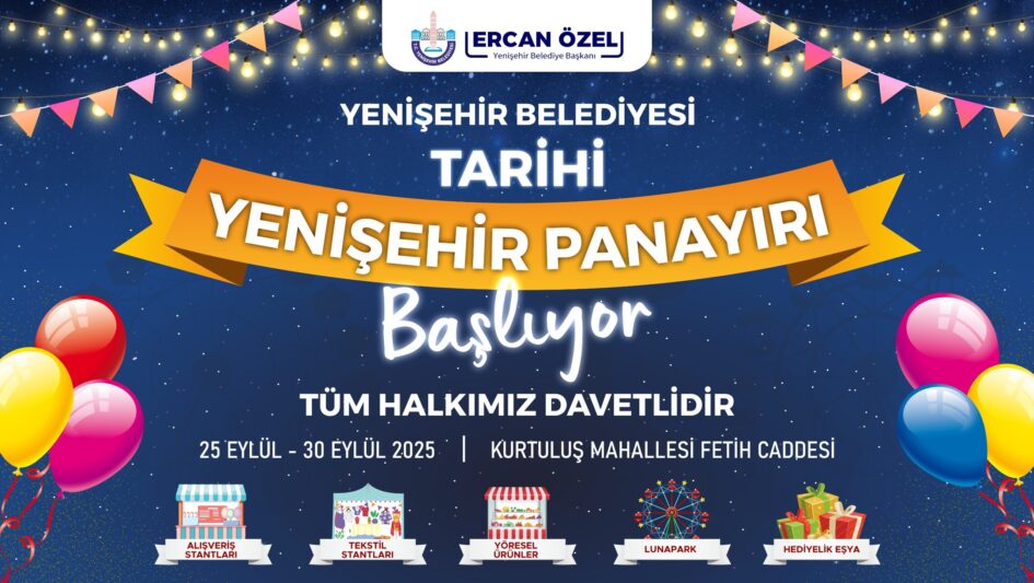 TARİHİ YENİŞEHİR PANAYIRI BAŞLIYOR