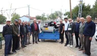 İNEGÖL BELEDİYESİ’NDEN ÇİFTÇİYE ÜZÜM HASADINI KOLAYLAŞTIRAN DESTEK