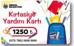 İNEGÖL BELEDİYESİ’NDEN 1500 ÖĞRENCİYE KIRTASİYE YARDIMI