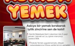 Gemlik Kent Lokantası’nda Askıda Yemek!