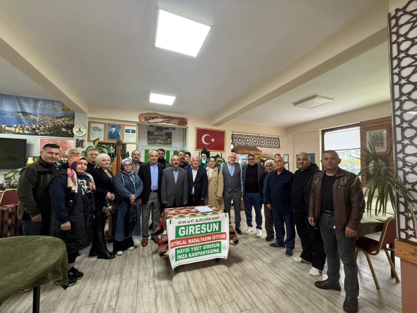 GİRESUN İSTİKLAL MADALYASINI İSTİYOR” KAMPANYASINA BURSA’DAN DESTEK