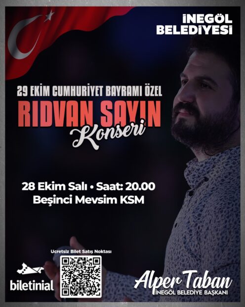 İNEGÖL BELEDİYESİ’NDEN CUMHURİYET BAYRAMI ÖZEL KONSERİ