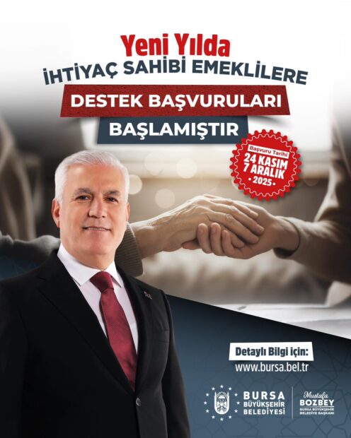 BÜYÜKŞEHİR’DEN EMEKLİLERE YENİ YIL MÜJDESİ