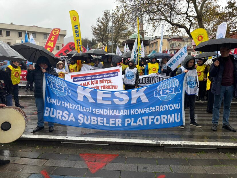 KESK ŞUBELER PLATFORMU MEYDANLARDAN SESLENDİ “EMEKTEN VE HALKTAN YANA BÜTÇE İSTİYORUZ”