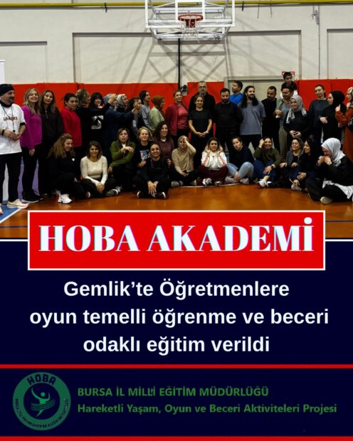 Gemlik’te Öğretmenlere oyun temelli öğrenme ve beceri odaklı eğitim verildi