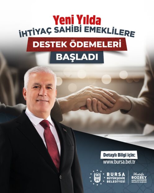 BÜYÜKŞEHİR’DEN EMEKLİLERE YENİ YIL DESTEĞİ