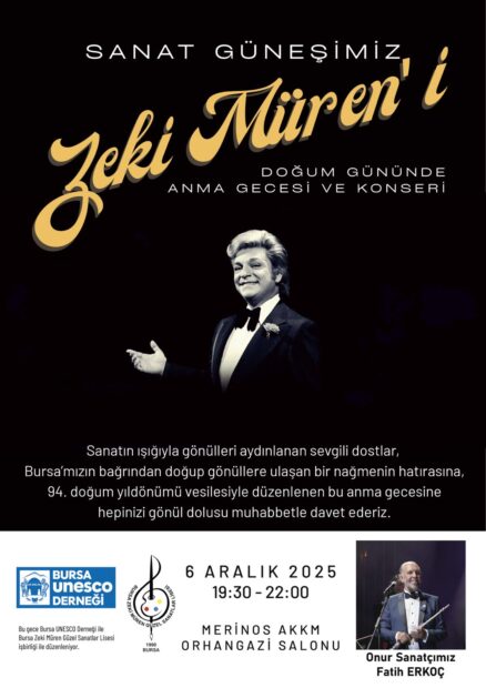 Zeki Müren, 94. Doğum Yıldönümünde Bursa’da Anılacak