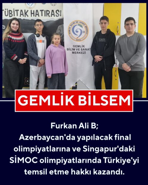 Gemlik BİLSEM’den Uluslararası Matematik Olimpiyatında Büyük Başarı!