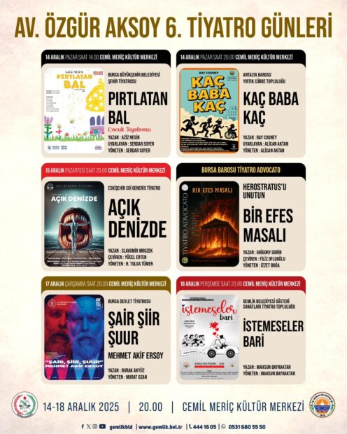 “Özgür Aksoy Tiyatro Günleri” Perdelerini Açıyor