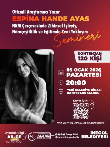 “NÖROÇEŞİTLİLİK VE EĞİTİMDE YENİ YAKLAŞIMLAR” İNEGÖL’DE KONUŞULACAK